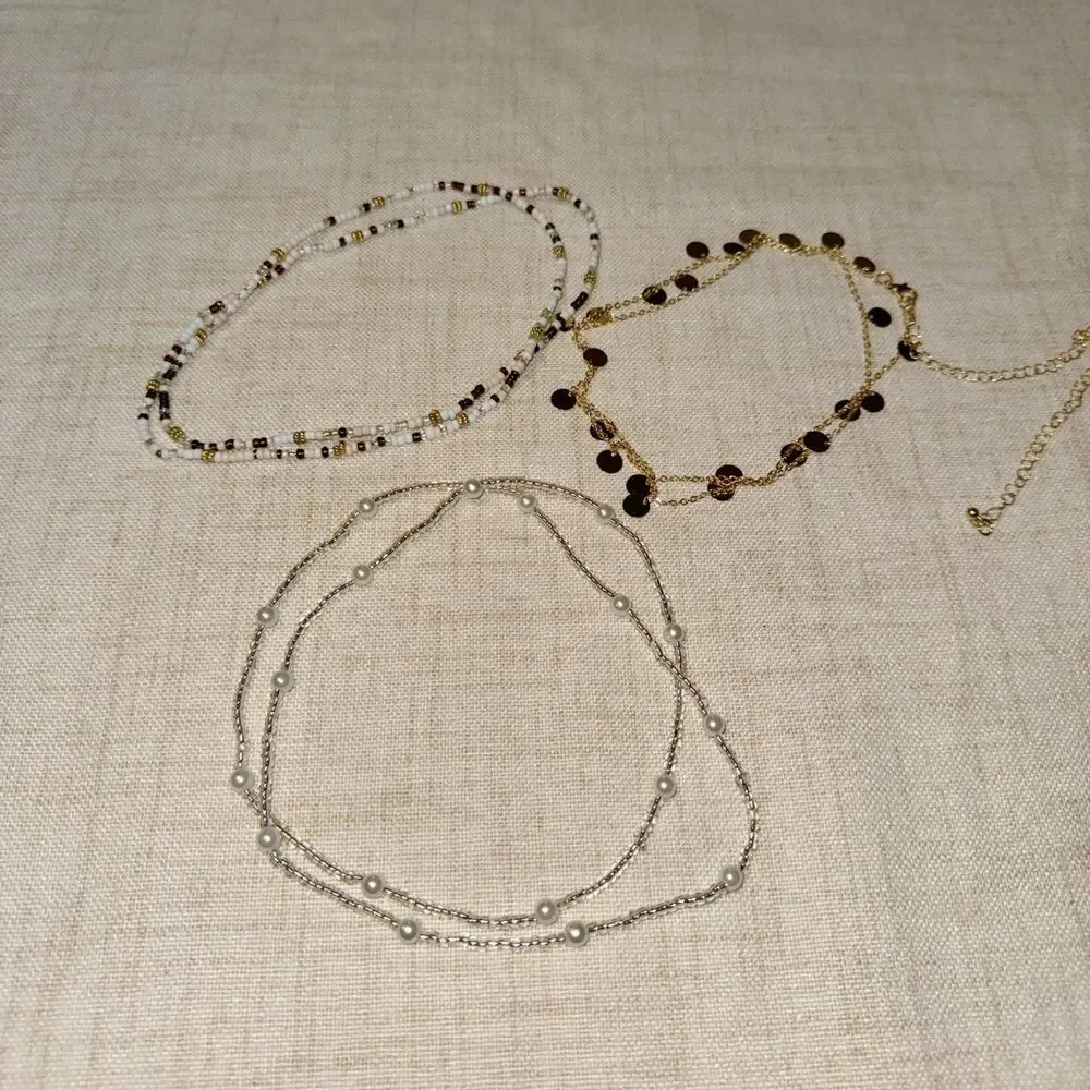 Boho beaded belly chain M455 - Picture 1 of 2